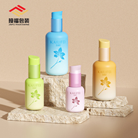 Bouteille en verre ronde de haute qualité à fond épais, 30 ml-120 ml, avec pompe à pression pour lotion, tête de pompe à pression, flacon d'essence pour flacons séparés