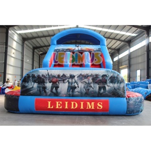 Maison de rebond commerciale en PVC Cross Fire double toboggan gonflable videur combo Super Wings château gonflable avec location de piscine - Product Image 5