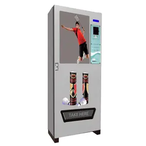 Sports Club New auto Shuttlecock selling atm vending machine with RFID card and software OEM optional