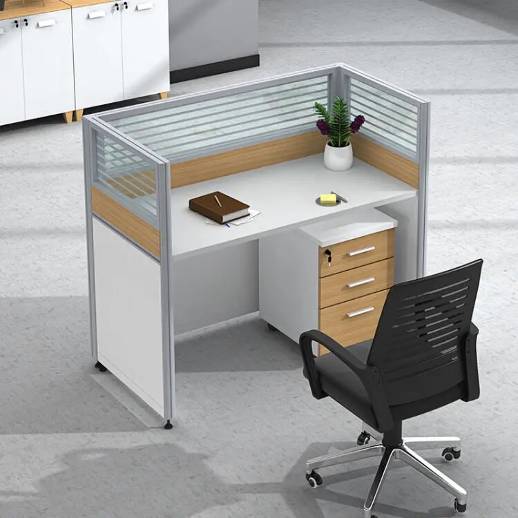 (HX-8NR0075) מכירה לוהטת משרד ריהוט עץ משרד שולחן צוות משרד תחנת עבודה מחיצות