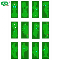 Ensemble de mini-parcours de golf personnalisé épaisseur 100mm, trou de tapis vert pour trou de coupe, mât de drapeau, intérieur et extérieur, aides à l'entraînement pour le golf d'arrière-cour
