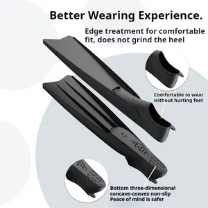 Goma buceo personalizado snorkel monoaleta entrenamiento adultos natación aletas largas - Product Image 2