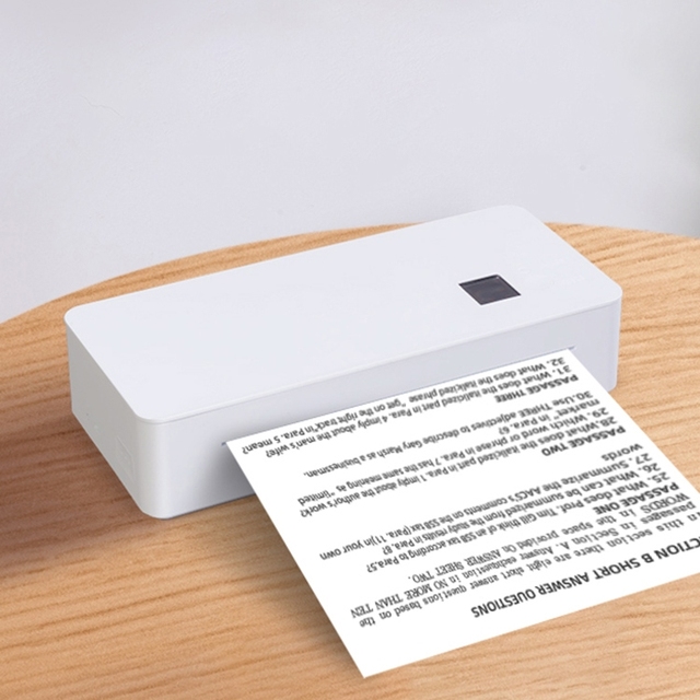 Wholesale A4 Mini Portable Thermal Printer Portable Wireless Printer for Home Office Study