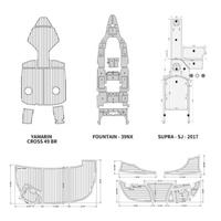 Feuille de teck artificiel en EVA haute densité pour le plancher de bateau, protection UV, qualité marine