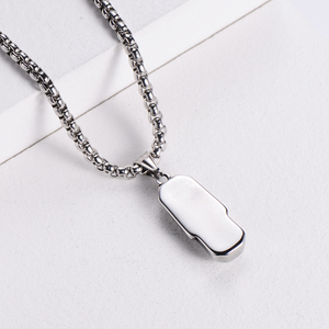 Guanzhou 도매 스테인레스 스틸 펑크 좋은 세부 얼굴 보석 파라오 펜던트 목걸이 - Product Image 3