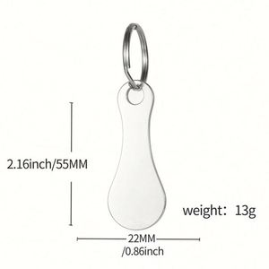 Llavero con ficha para carrito de compras personalizado por el fabricante - Product Image 5