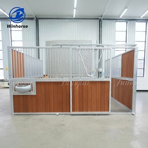 Box de <span class=keywords><strong>chevaux</strong></span> portable et durable avec portes coulissantes, abri extérieur longue durée <span class=keywords><strong>pour</strong></span> <span class=keywords><strong>chevaux</strong></span>, résistant aux intempéries, avec structure <span class=keywords><strong>en</strong></span> acier galvanisé - Product Image 3
