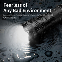 Lampe torche télescopique LED rechargeable, lampe de travail portable extensible avec batterie externe pour le camping, les activités de plein air et les situations d'urgence