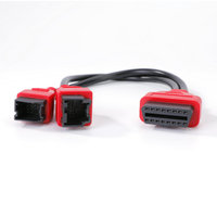 Câble d'interface de diagnostic OBD2 16 broches vers FCA 12+8 pour Fiat, Autel DS808, Chrysler, Jeep
