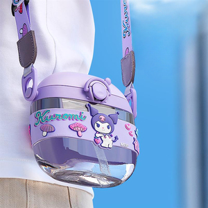 แก้วน้ำ sanrioed 500มล. ขวดพลาสติกสไตล์คลาสสิกลายการ์ตูน Kuromi My Melody ถ้วยฤดูร้อน - Product Image 6