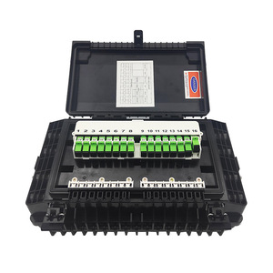 Caja de Distribución de Fibra Óptica para Exteriores, Negra, 16 Núcleos, Caja Terminal FTTH, Montaje en Pared o Poste, Gabinete Divisor, IP65 Impermeable, SC/LC - Product Image 2