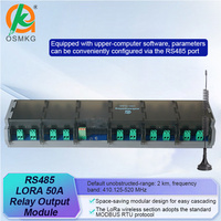 Modul Output 20-Relay Oshangming dengan RS485 Lora Modbus RTU 12V/24V Relay Terbuka Tunggal 50A untuk PLC