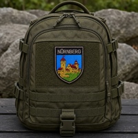 Écussons brodés personnalisés de style architectural urbain européen, badges moral à scratch pour vêtements, sacs à dos et accessoires d'équipement