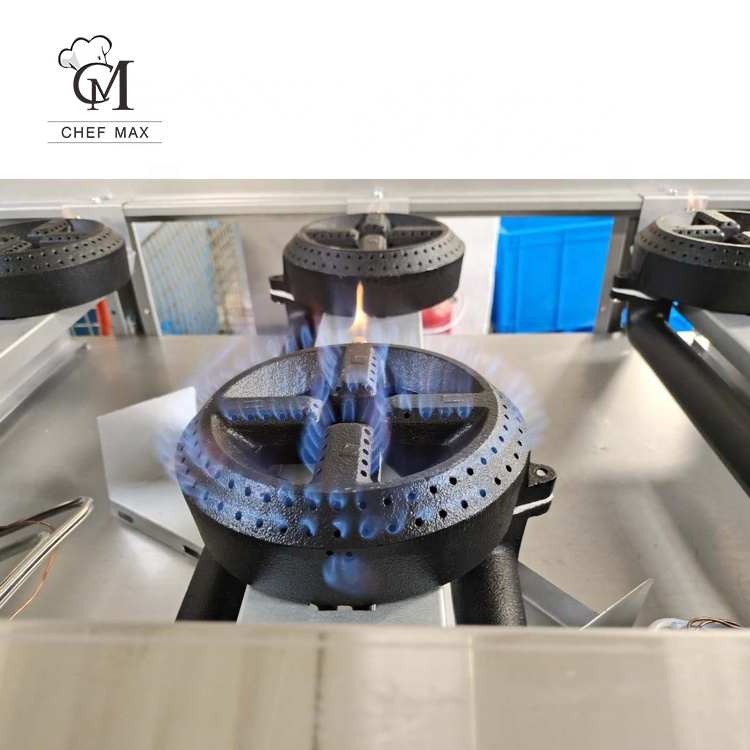 Gas Furnace Gas Commercial Custom ETL Griddle USA Burner Gas Furnace Cooking Pot Stove Range With Oven