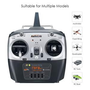 Radiolink T8FB 8 canales 2,4G controlador de Radio receptor R8EF transmisor remoto <span class=keywords><strong>RC</strong></span> FPV Race Drone ala fija avión Quadcopter - Product Image 3