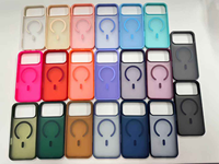 Nouvelle coque de protection antichoc colorée avec chargement magnétique laser pour iPhone 17 16 Pro Max 15 Pro 14 Plus