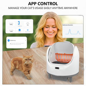 Litière Intelligente pour Chat en Promotion : <span class=keywords><strong>Bac</strong></span> <span class=keywords><strong>à</strong></span> Litière Automatique Auto-Nettoyant pour Chats – Sans Bêchage, Litière Intelligente pour Chats - Product Image 6