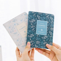 Cuaderno de Tapa Dura B6 con Diseño Floral, Papel de Tela, Diario Creativo Retro Personalizable, Regalo para Uso Diario