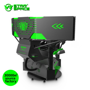 VR sao không gian VR Máy Nhà sản xuất thực tế ảo giải trí VR đua mô phỏng ba màn hình 3 + 1 trục trò chơi đua xe - Product Image 2