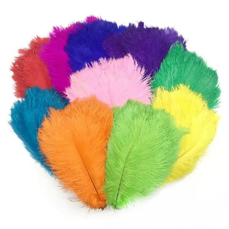 Plumes teintées panache Party decortionweddingpink Grandes plumes d'autruche Noir 70-75cm plumes d'autruche blanches pour le carnaval