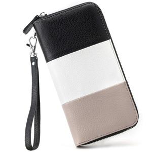 Factory Wholesale New Luxury Fashion RFID Long Ladies Card Holder <b>Wallets</b> Minimalist PU Leather Purse Custom Zipper <b>Wallet</b> <b>Women</b> - Product Image 1