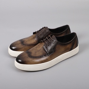 Zapatos de Cuero Deportivos y Elegantes para Hombre, Estilo Británico Premium, con Cordones, Cómodos, Transpirables, Ligeros, Marca Original - Product Image 6