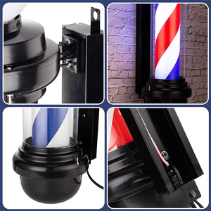 Outdoor waterproof barber shop pole light hair salon shop entrance decorative light hair salon door luminous <b>sign</b> Custom plug - Product Image 3