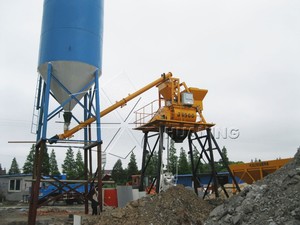 Pabrik <span class=keywords><strong>Batching</strong></span> Beton HZS25 Lini Produksi Mini Pompa Inti Motor Gearbox Bearing Performa Stabil - Product Image 6