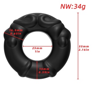CITYFUN Anillo para Pene Elástico de Silicona de 0.6 Pulgadas de Grosor, Accesorio Flexible para Pene, Anillo para Pene para Retrasar la Eyaculación y Aumentar el Placer Sexual en Pareja - Product Image 2