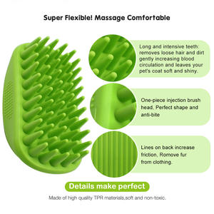 Cepillo de lavado de tamaño de Palma de masaje para aseo de mascotas para perros y gatos de pelo corto - Product Image 2