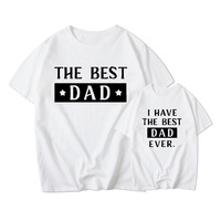 Cadeaux pour la fête des pères, t-shirts en coton pour papa, meilleurs t-shirts pour papa, vêtements assortis père et fils imprimés sur mesure, t-shirts pour hommes