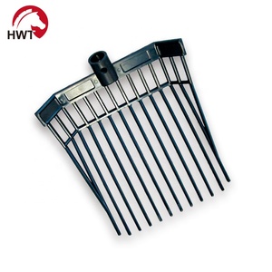 ABS <span class=keywords><strong>Cavallo</strong></span> Grooming Testa a Forcella Durevole Cestino Pitch Fork di sostituzione della Testina - Product Image 5