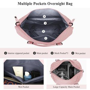 Sac de sport léger avec compartiment imperméable, sac de voyage matelassé pour la danse, le yoga et l'entraînement - Product Image 3