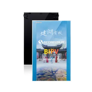 生态城250W双面透明30% 40% 50% Cdte太阳能电池板Bipv薄膜20% 效率