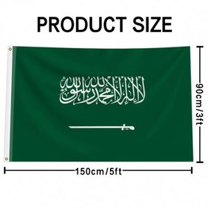 International Hot Sale Custom <b>Flag</b> of Saudi Arabia 3x5 <b>Flags</b> of All Countries Polyester Material Custom Logo Promotion Banners - Product Image 3