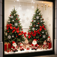 Guirlande de Noël rouge de 180 cm de long pour les arbres de Noël, les fenêtres et les décorations murales de la maison, guirlandes de Noël personnalisées