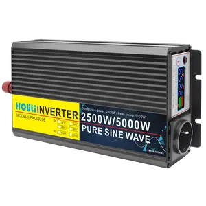 HOULI Power Jack Inverter 5000W Inverter Pure Sine Wave Power Inverter Dc 12V 24V 48V 60VTo Ac 220V 110V 5000W