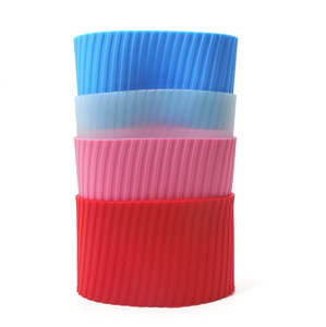 YDS hitzebeständiger 75 MM Becher Tasse Hülse Silikon rutschfeste Glasflasche Kaffeebecher Schutzabdeckung - Product Image 4