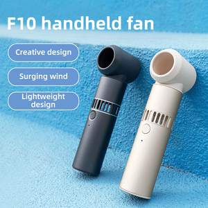 Ventilador de Mano F10 sin Aspas, 5W, Cuerpo Metálico, Recargable, Portátil, de Escritorio, con Motor sin Escobillas y Control por Botones - Product Image 6