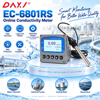 Contrôleur de conductivité pour purge de chaudière RS485 4-20mA, mesureur EC TDS en ligne avec électrode en acier inoxydable K10 pour eau à TDS élevé