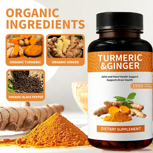 Gélules d'extrait de racine de curcuma, Compléments alimentaires à base de curcuma, Bonbons gélifiés à la curcumine, Bonbons gélifiés au curcuma et au gingembre - Product Image 3