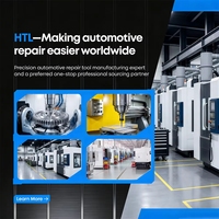 HTL Automotive Kit d'outils de décompression de châssis et de réparation de carrosserie, extracteurs de fourches d'alignement quatre roues, en acier à haute teneur en carbone