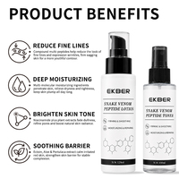 Ensemble tonique et lotion EKBER à haute concentration de peptides de venin de serpent, anti-rides, raffermissant, anti-âge, soin de la peau du visage