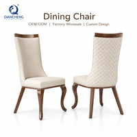 QIANCHENG Dubai Hotel Exklusiver Luxus Esszimmerstuhl mit Hoher Rückenlehne Küche Weißes Leder Silla Comedor für Schwergewichtige Personen