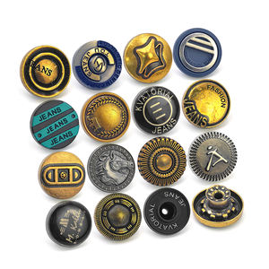 KUNSHUO-Botón de aleación de zinc con logotipo personalizado de fábrica, zamac y remaches de metal - Product Image 5