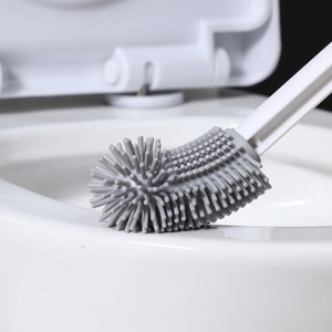 Sanga New Design and New Style Bathroom Deep Cleaning Toilet Cleaner Scrubber Soft Rubber S-shaped Elbow Toilet <b>Brush</b> - Product Image 6