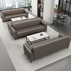 Ensemble de canapés de direction en cuir moderne de luxe - Utilisation commerciale, bureau à domicile et salon - Product Image 6