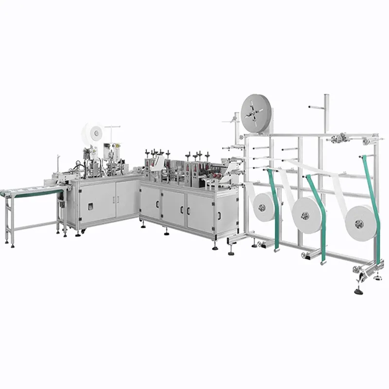 완전 자동 3 일회용 마스크 생산 라인 얼굴 마스크 기계