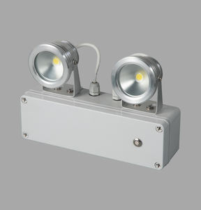 3w防火ABS材料双头3小时壁挂式可充电发光二极管插入式应急双聚光灯 - Product Image 2