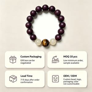 Pulsera <span class=keywords><strong>de</strong></span> Hierbas Medicinales, Joyería <span class=keywords><strong>de</strong></span> Ojo <span class=keywords><strong>de</strong></span> Tigre, Brazalete Aromático Curativo para Protección Espiritual - Product Image 2